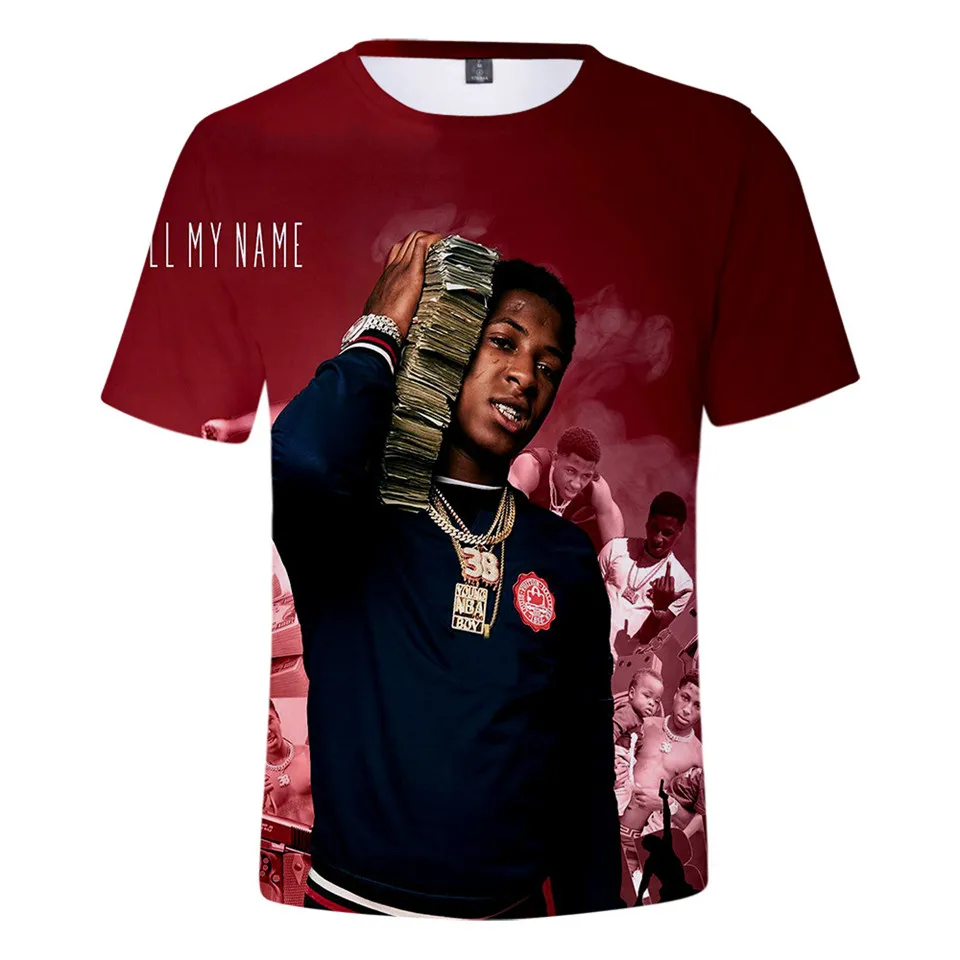 3D Printed Shirt for Men Rapper - Youngboy Never Broke Again