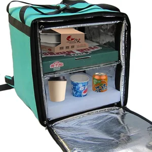 Wholesale Commercial Insulated Bike Thermal Pizz Bag Motorcycle Backpack Food Delivery