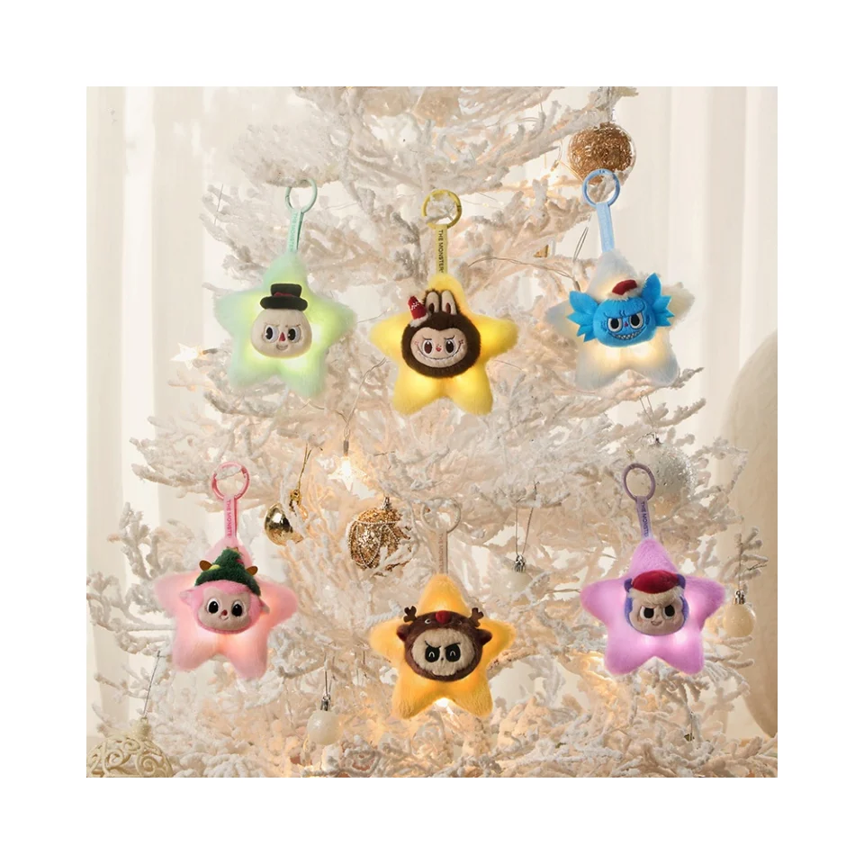Christmas Labubu Plush Pendant - Handmade Decorative Gift