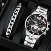 5 silver watch + silver bracelet