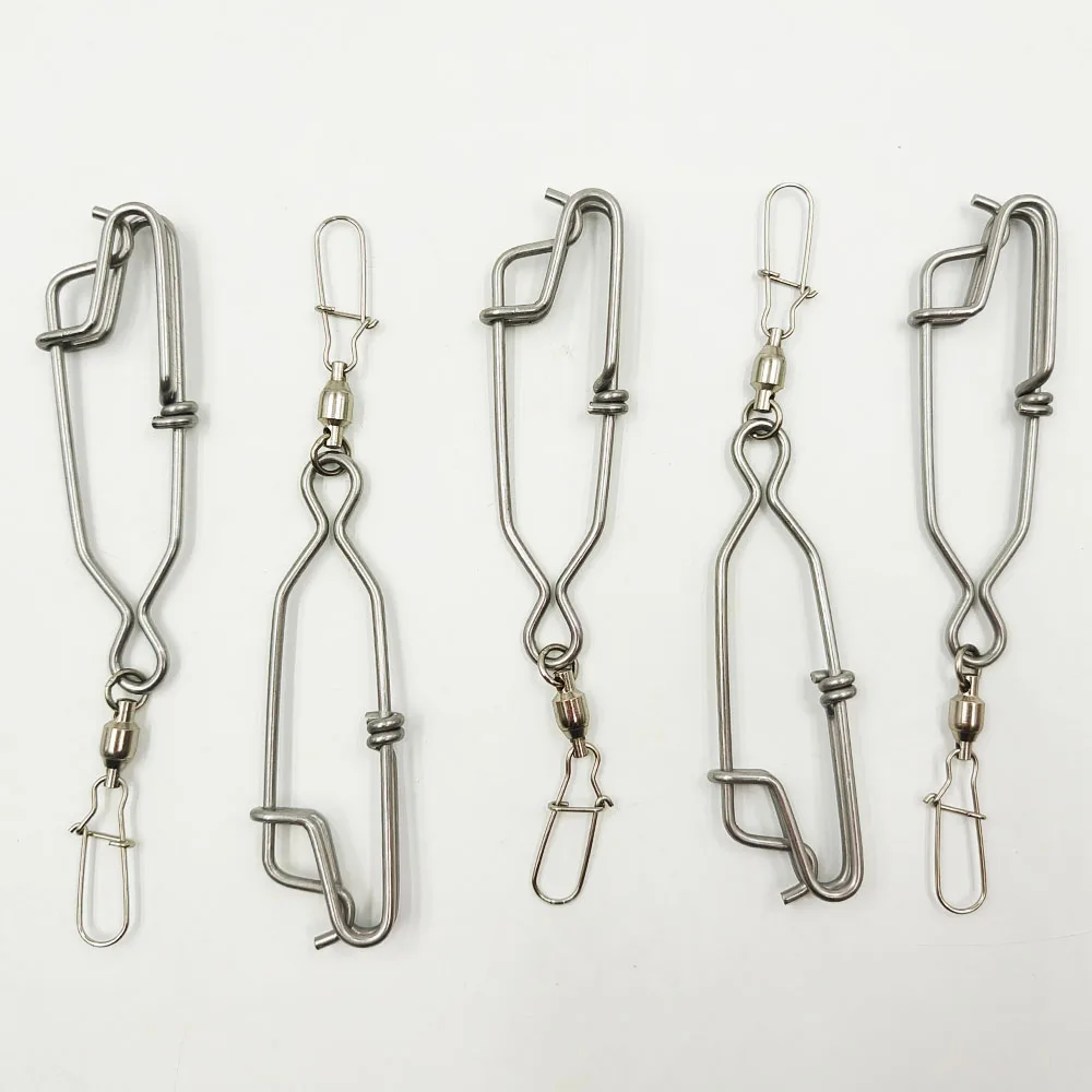Long Line Clips Alpha 100mm Stainless Steel Tuna Long Line Snap Clip Shark Clips Heavy ...