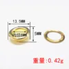 Round-edged eyelet gold 8mm