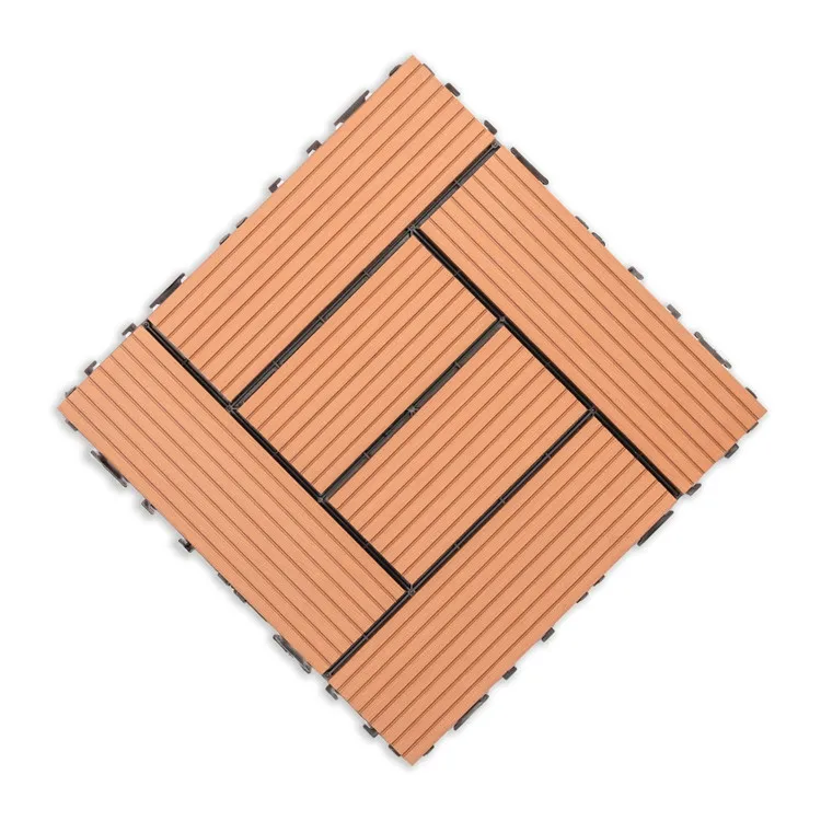 Outdoor Antiuv Interlocking Wood Plastic Flooring Garden Wpc Diy Deck