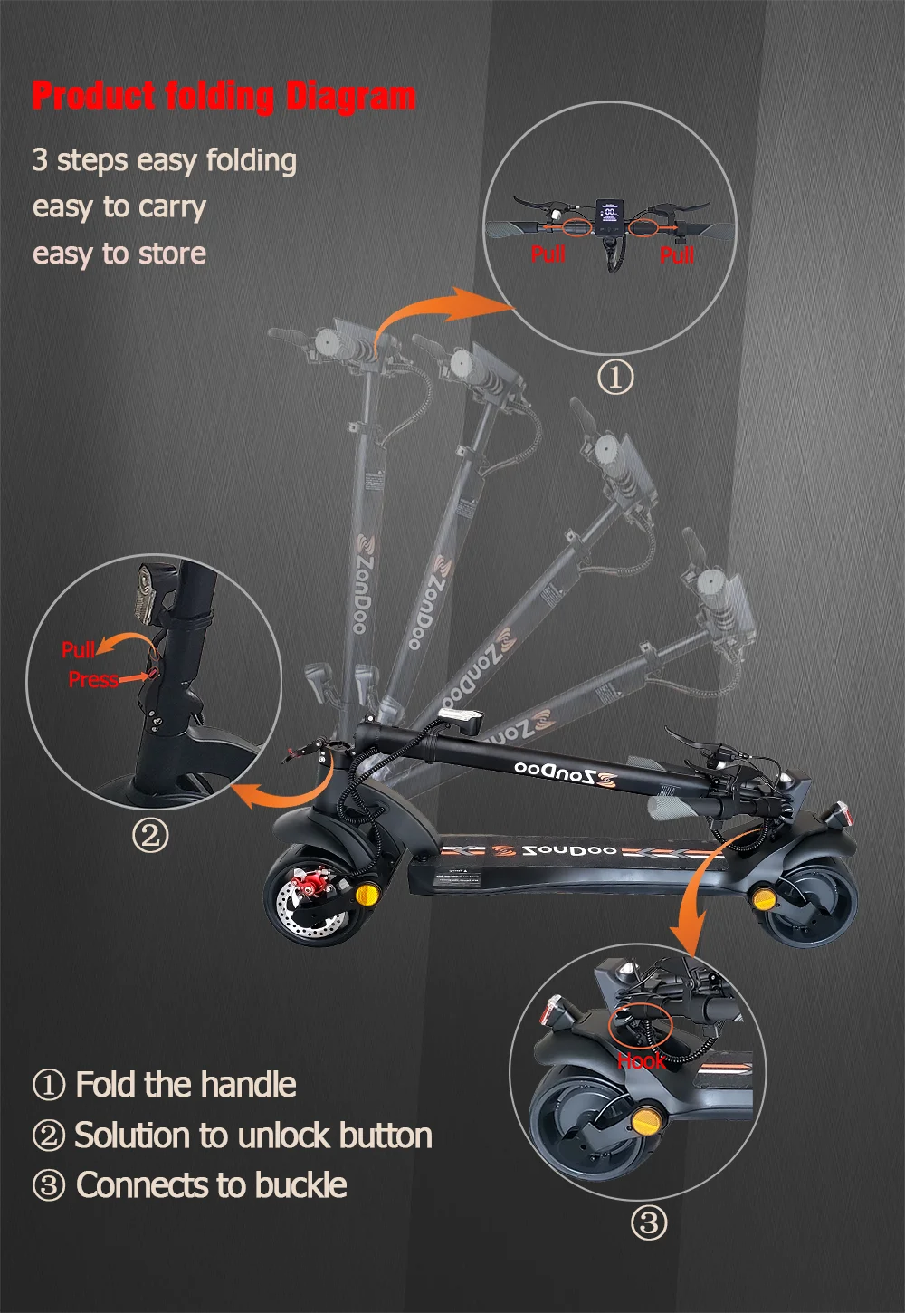 Wide Wheel Pro Electric Scooter 48v 500w Fat Tire Solid Tire Electric Scooters Adult Racing