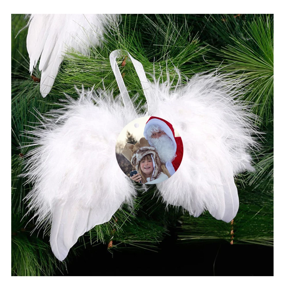 2023 Redsharksub New Customized Logo Angel Wing Xmas Hanging Ornaments