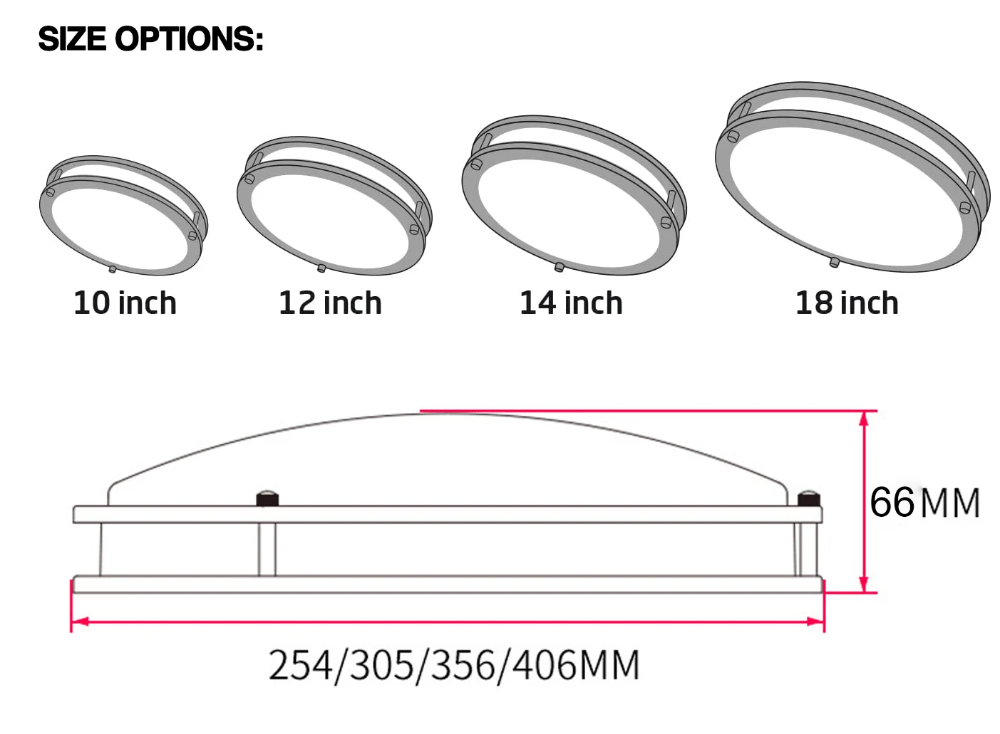 Modern Double Ring LED Ceiling Lamp Dimmable CCT Selectable IP44 Touch ...