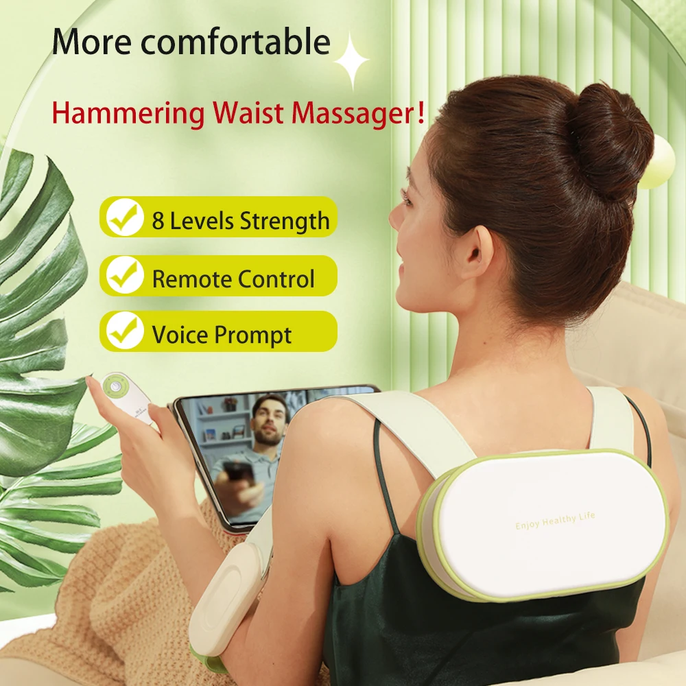 HEZHENG Body Fatigue Relief Vibrator Neck Waist Leg Percussion Massage Device Back Shoulder Massage Hammer Slimming Massager