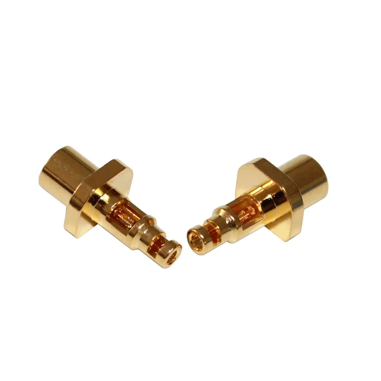 product mcx k113 rf connector factory supply 50 ohm all copper double window straight female mcx connector for rg113-1