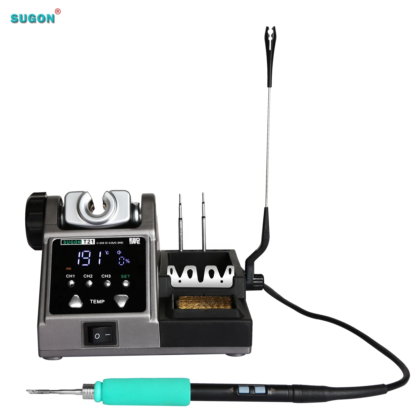SMD Sugon T21 Black Color BGA Soldering Rework Station for Mobile Phone Repair