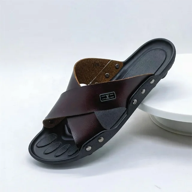 Factory Customized Dual-use Shoes Slippers PVC Sandals for Men Beach Shoes New Men Slippers