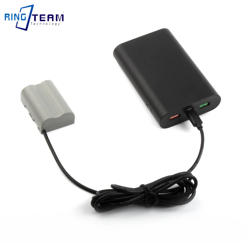 2 Batterie EN-EL3E Con Caricatore LCD Per Nikon - Compatibile Con D50, D70, D80, D90, D100, D200, D300, D700