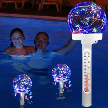 Floating Pool Thermometer, Solar Fairy Pool Temperature