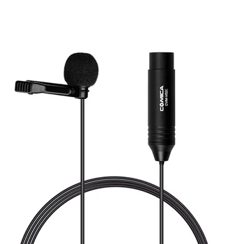COMICA CVM-V02O XLR 48V Phantom Power Lavalier Microphone Omnidirectional Lapel Microphone for Canon Sony Panasoni Camcorders detail image