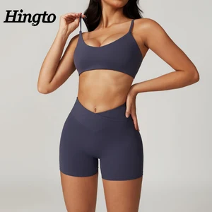 2026 Custom Slim Fit Women Sportwear Gym Fitness Outfit Set for Women Buttery Soft Women Yoga Set Activewear Yoga Bra Shorts Set