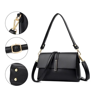 Minissimi Free Sample Pu Mini Sac Bandouliere Solid Color Waterproof Zipper Closure Daily Use Ladies Purse Crossbody Bag