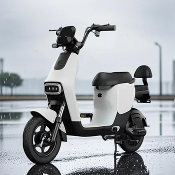 New 48V 14\" Wheel Electric Bike with 80-90 Nm Torque for Adults Steel Frame National Standard 48V Lead-Acid Battery