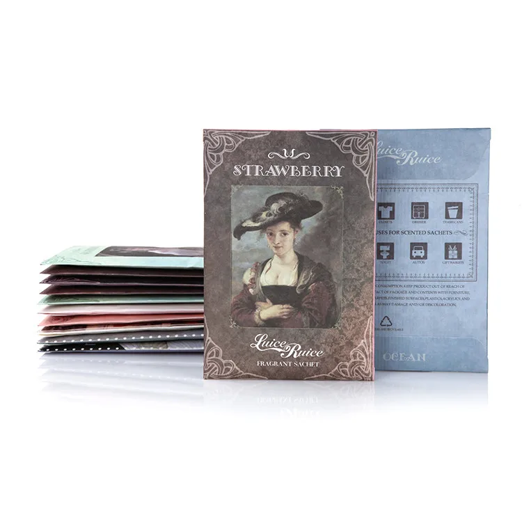 Promotion Gift Paper Fragrance Luxury Scented Envelope Sachets Bag Wholesale Custom Scented Sachet Bags