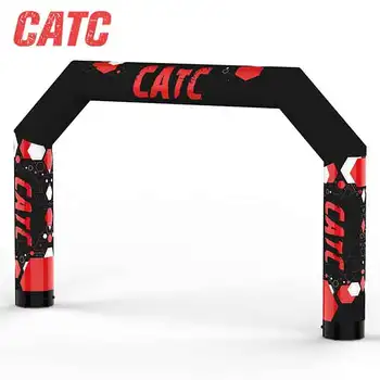 CATC Technological Inflatable Arch with Nice Color Printing Hexagonal Pattern Easy Set-up for Outdoor Events & Airtight Entrance