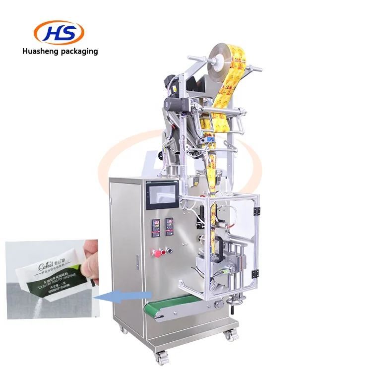 HS240F 3 Side Seal 4 Side Seal Instant Coffee Sachet Packing Machine with Auger Filler