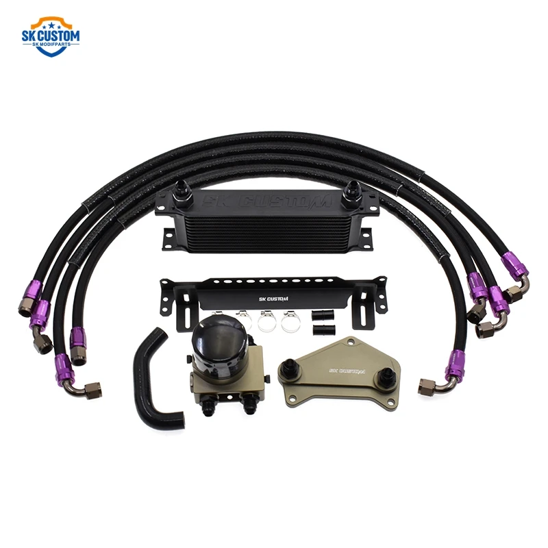 Thermostat Oil Cooler Kit For VW Audi DQ200 DQ250 Golf MK5 MK6 Dsg 6 Speed Gearbox Oil Cooling Kit