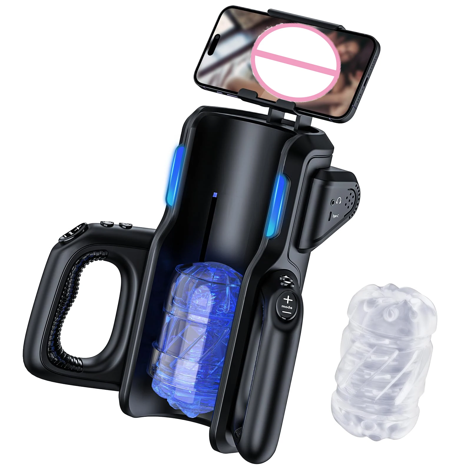 Super Automatic Telescopic Masturbator Male Masturbation Cup With Mobile Phone Holder Electric Pocket Sex Men Machine for Male Super Automatic Telescopic Masturbator Male Masturbation Cup With Mobile Phone Holder Electric Pocket Sex Men Machine for Male