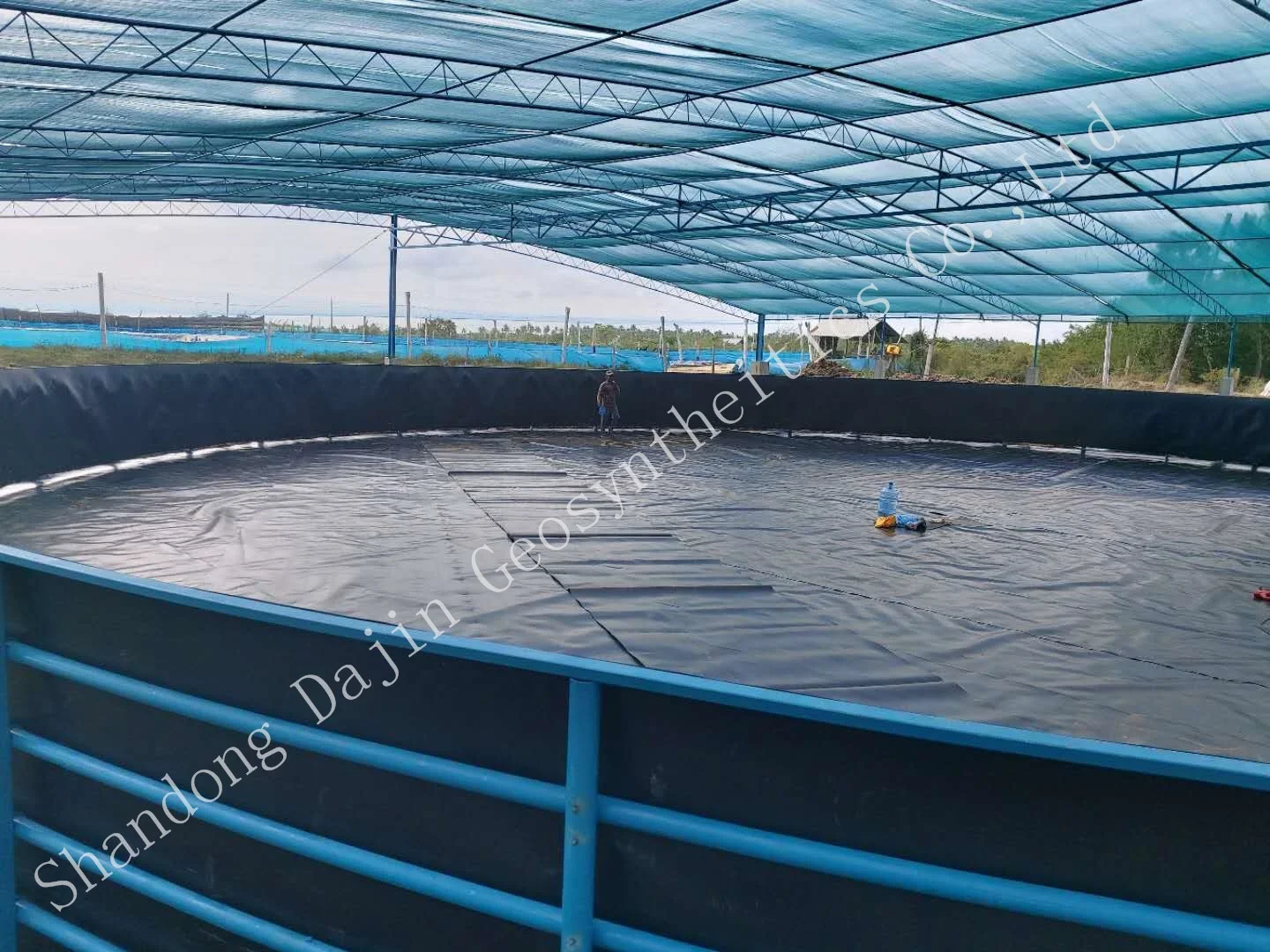 Plastic Fish Farm Pond Root Barrier Artificial Lake Dam Hdpe