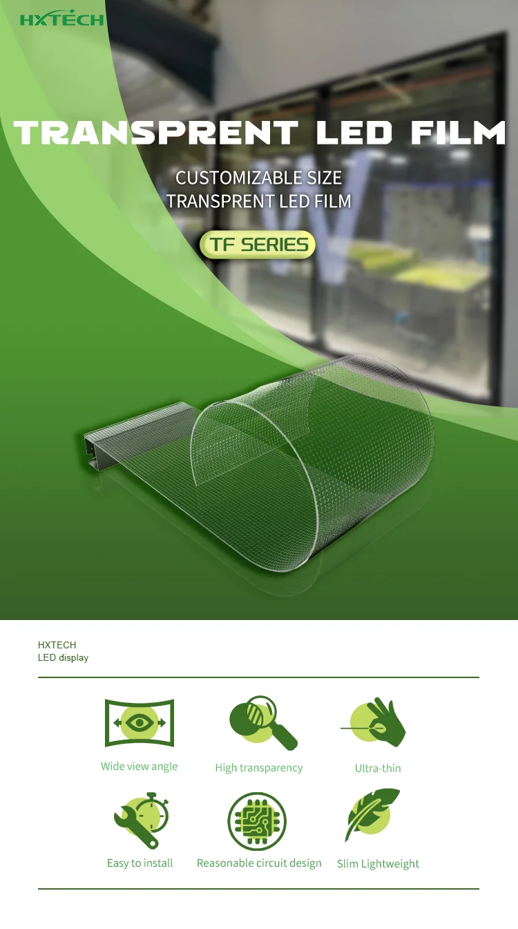 Crystal Clear 3D Transparent Wall LED Screen for Outdoor Advertising