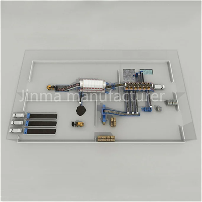 Барабанная машина для переработки отходов сортировочная