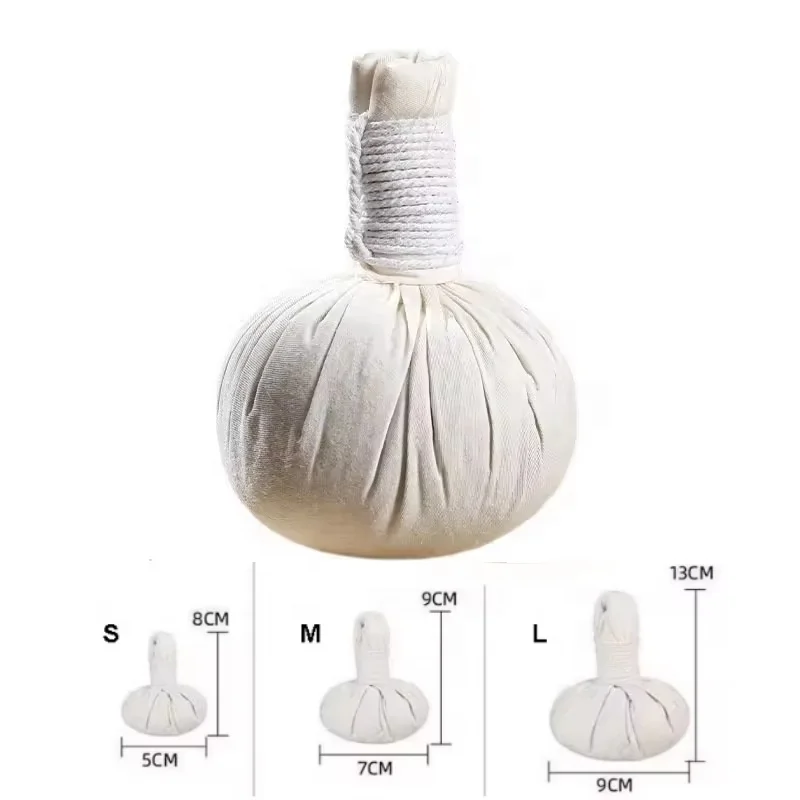 Thai Herbal Compress Ball for Spa Hot Body Massage Natural Wormwood ...