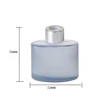 100 ml bleu givré + bouchon intérieur + anneau argenté