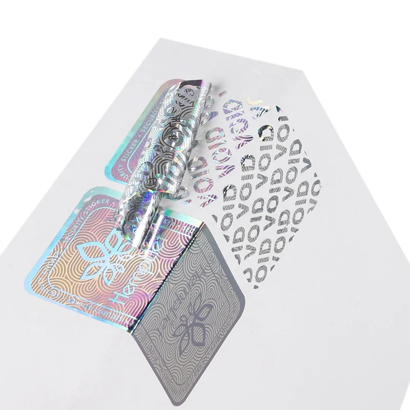 Custom Printing Adhesive Security Void Sticker Roll Hologram logo Sticker Void Hologram Sticker Label for Packaging Security