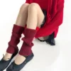 Ankara red cuffed socks