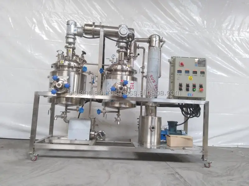 Ultrasonic Herb & Essential Oil Extractor Machine 50L 100L 200L Closed Loop PLC Core Components for Efficient Plant Extraction