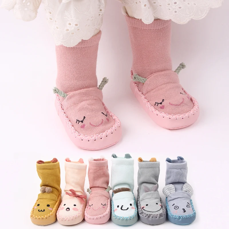 Baby Shoes and Socks Cartoon Boys and Girls Baby Socks Glue Non-slip Soft Soled Indoor Children's Floor Socks supplier