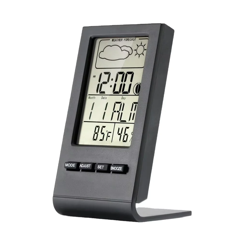 2024 Digital  Desktop Calendar Month Date  Alarm Large Displays Weather Station Clock