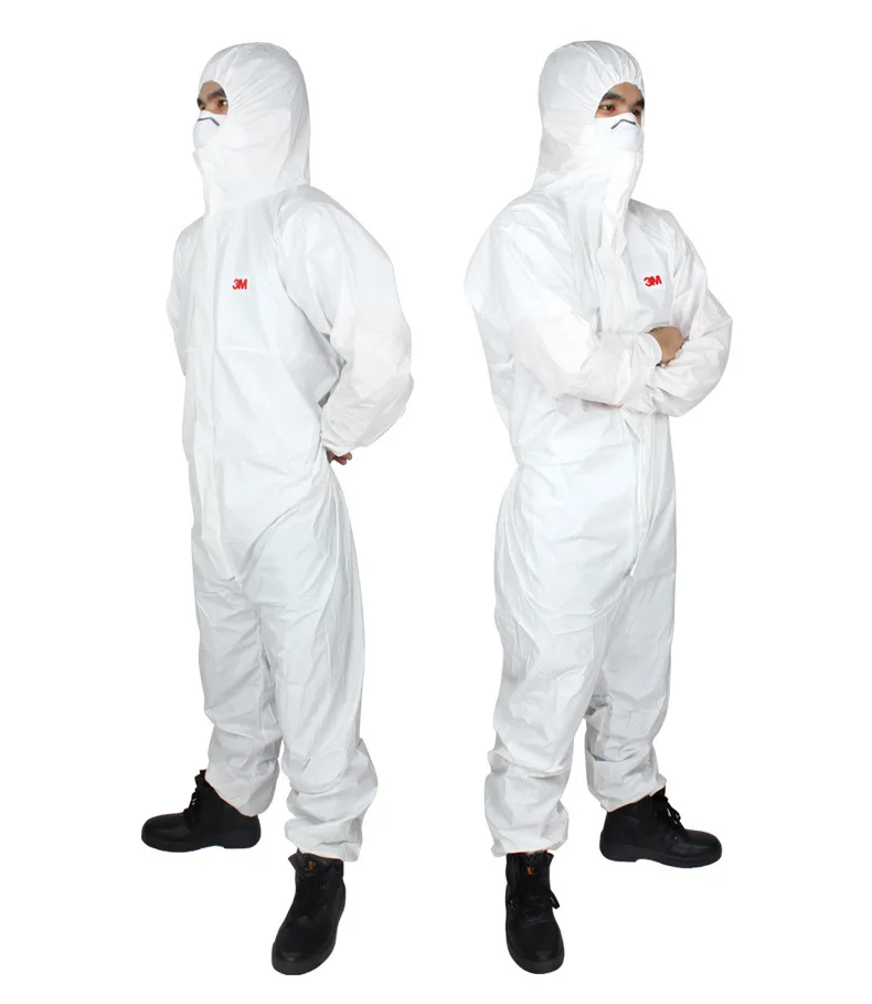 3  m4545 one-piece clothes, suitable for automobile repair Laboratory environmental protection, white dust-proof