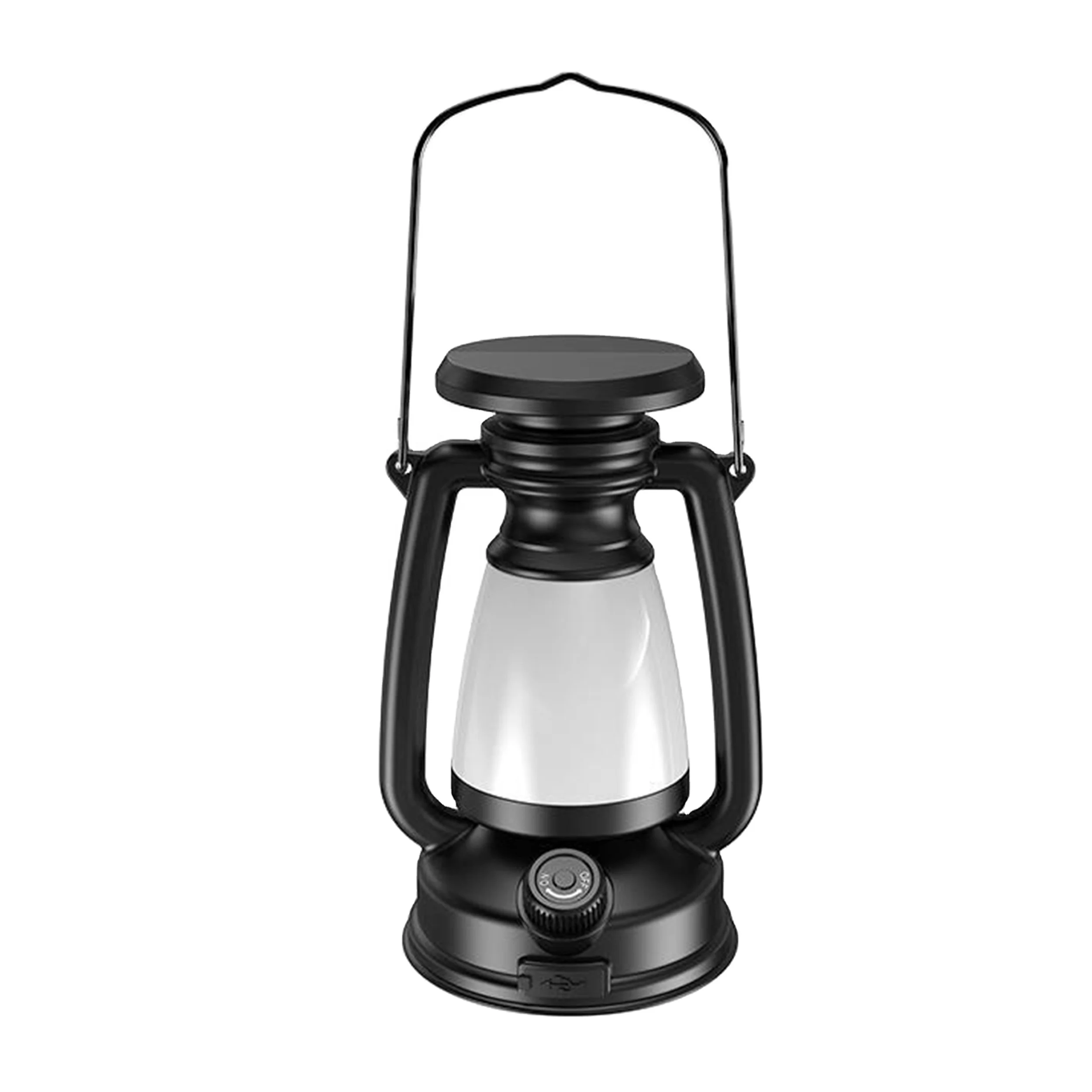 TAIKOO Vintage Camp  Lamp IPX4 Waterproof TYPE-C Rechargeable 3 Light Modes Lantern Waterproof Kerosene Lamp Camping Light