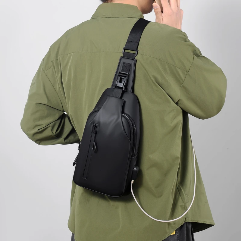 Custom Logo Single Shoulder Bag Pack Waterproof Cross Body Small Sling ...