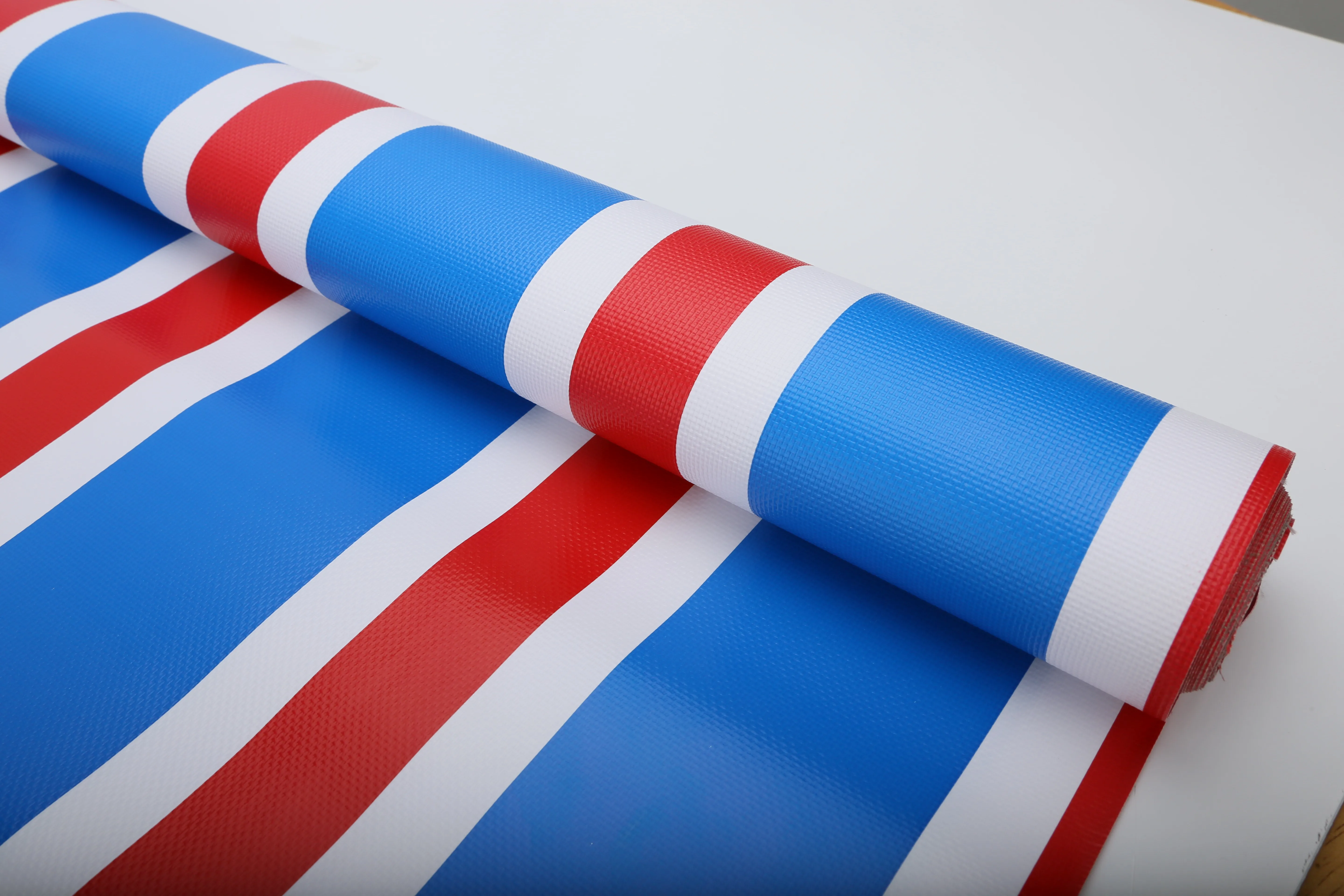 280gsm 450gsm 580gsm Bache Pvc Color Stripe Tarpaulin For Awning ...