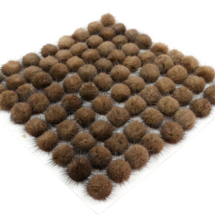 Модные декоративные повязки на голову, аксессуары, маленькие помпоны из меха норки, цвета на заказ