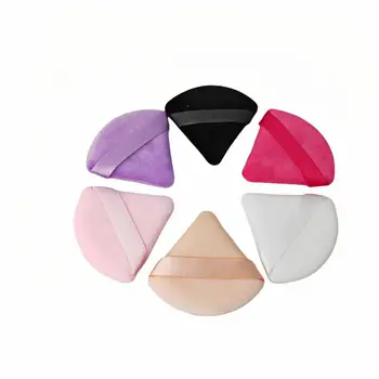 Hot selling triangle color makeup puff air cushion BB cream sponge loose powder cake beauty tool facial smooth makeup puff