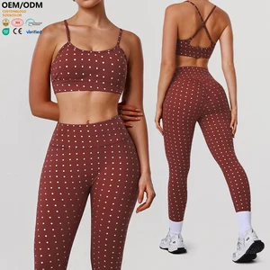 XW-LD0026 Cross Back Design Breathable Adjustable Shoulder Straps Activewear Removable Breast Pads Gym Fitness Sport Bras Women