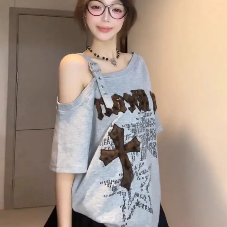 Casual Women's T-shirts Popular New Design Short Sleeve Top Versatile Tops for Women