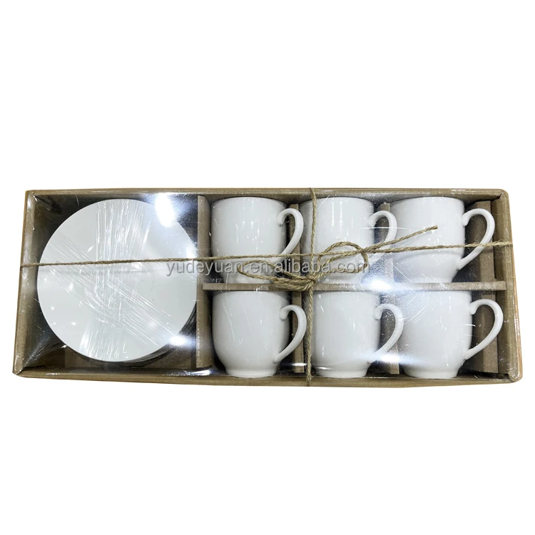 Fine Porcelain White New Bone China Modern Custom Espresso Cups 90cc