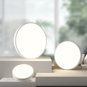 Zhongshan Modern LED Ceiling Lights Full Spectrum Round Acrylic Cover with Iron Base for Bedroom Decor IP44 Rating