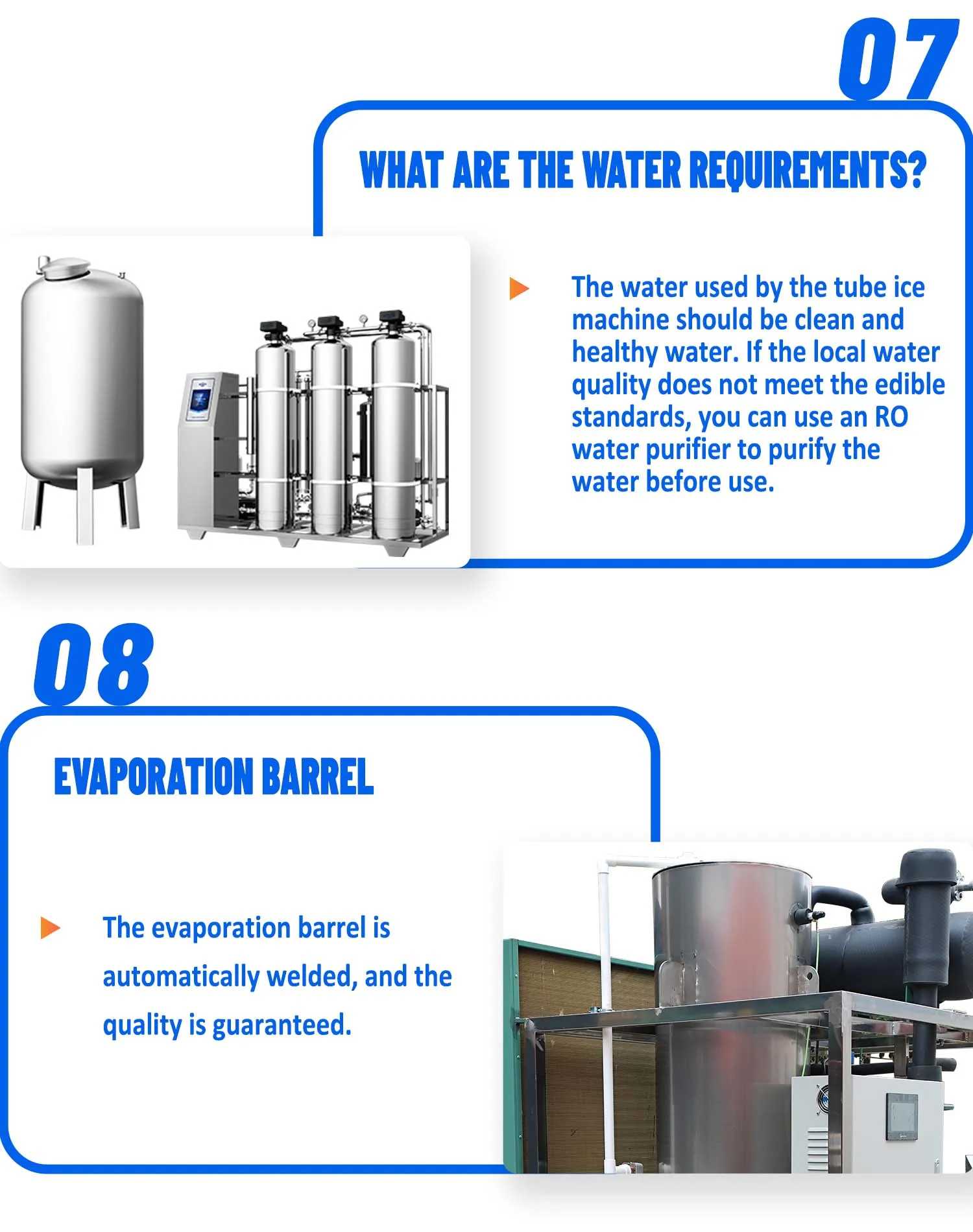 Powerhouse Tube Ice Machine Ice Tube Maker Machine for Business Pump CE Single Phase 1 T 3T 15T 5 Tone 10ton/day 5000kg 24hours