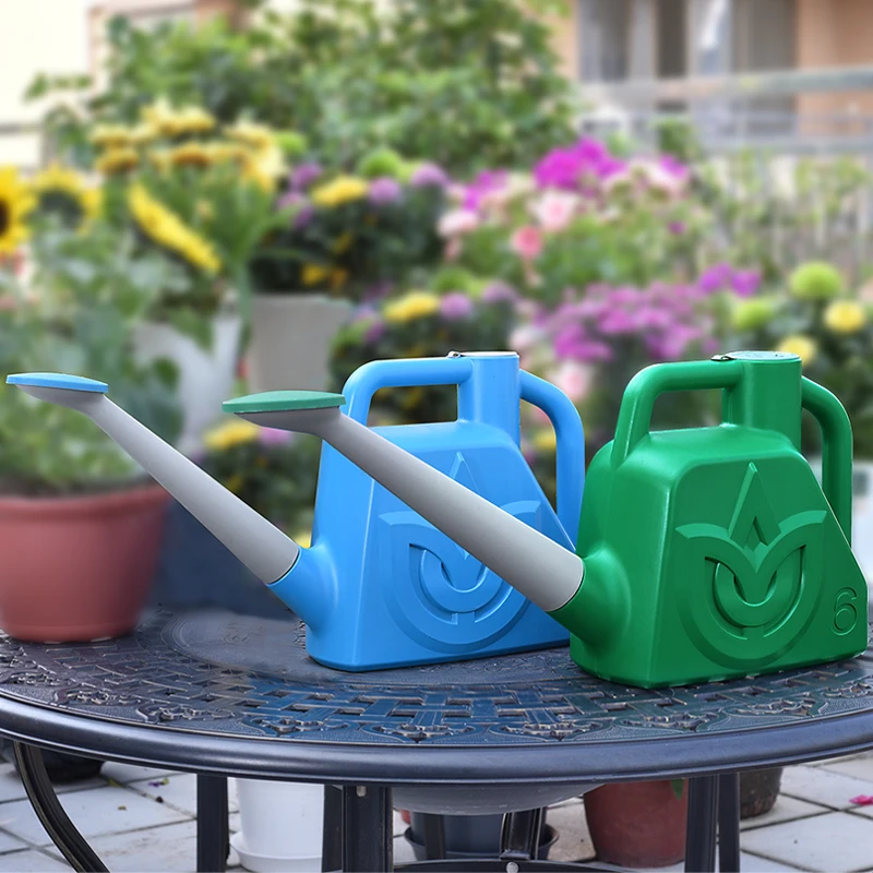 Deepbang Wholesale Agriculture Garden Irrigation Tools Green 6L Plant  Flower Water Can 1.5 gal Garden Watering Can Plastic
