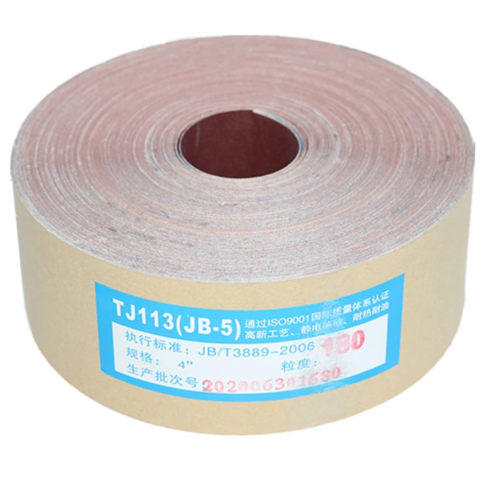 Aimchamp Gxk51 Wood Polishing Jumbo Abrasive Cloth Roll Aluminum Oxide Sand Cloth Diamond Sanding Rolls