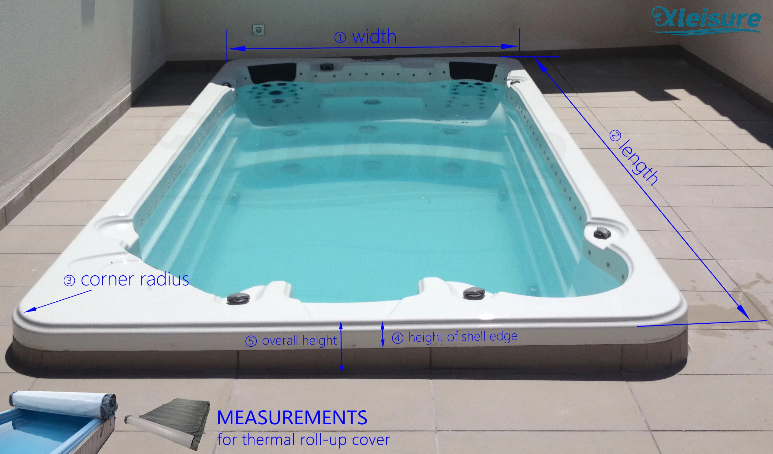 Strong,Durable,Lockable Safety Swim Spa Rolling Cover Revolutionary Onepiece Design Customized
