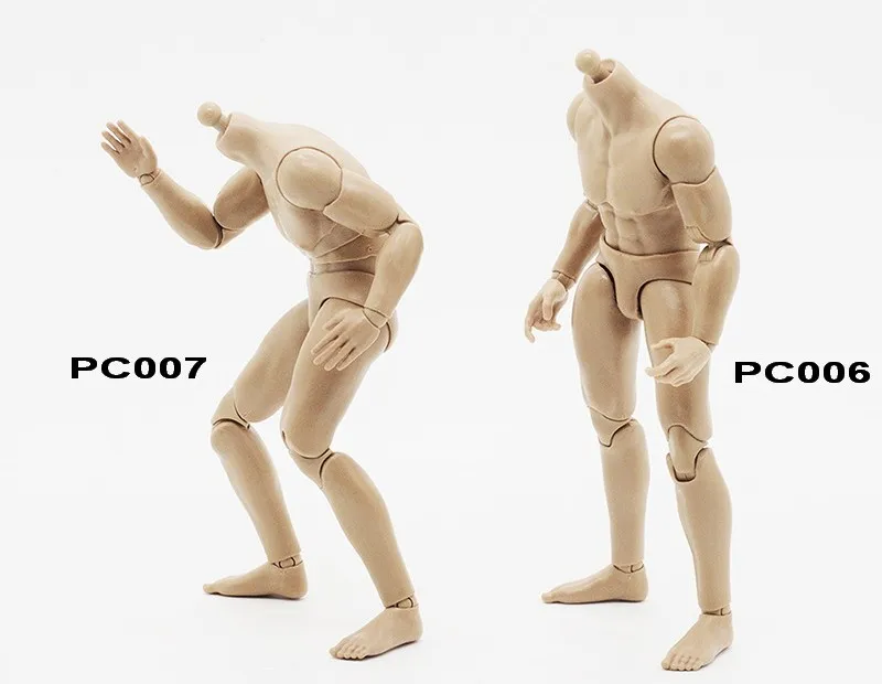1:12 Scale Muscle Male Action Figure Europe Skin Flexible Male Figure ...